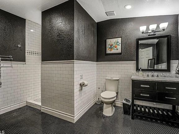 Bathroom and shower.