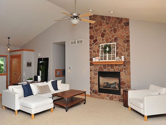 beautiful gas fireplace