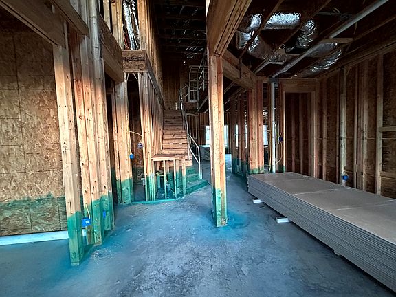 Construction progress - entryway