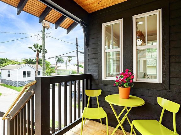 Listen to the calming sound of waves crashing from the comfort of your front porch.