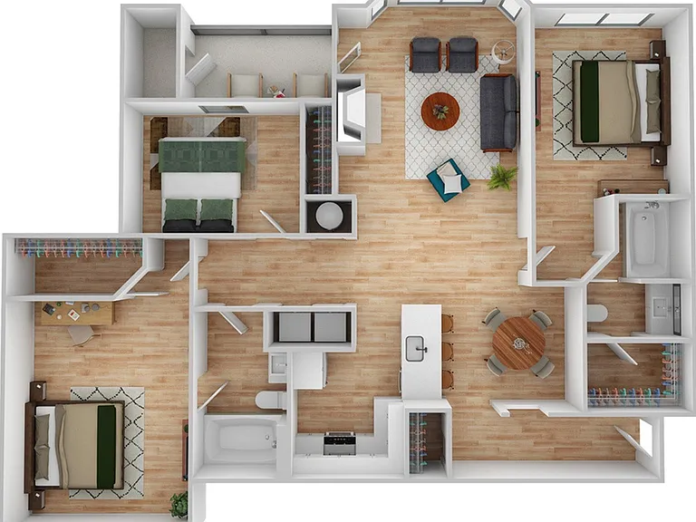 3 Bedroom | 2 Bath | 1520 SF 3 Bedroom | 2 Bath | 1520 SF
