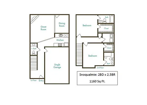 Floor plan Snoqualmie at Valley