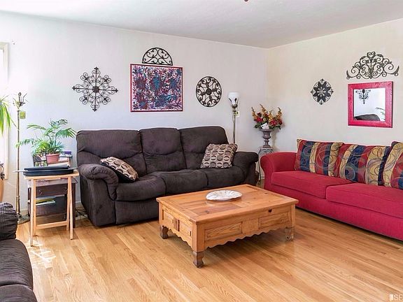 Living room with hardwood floors.