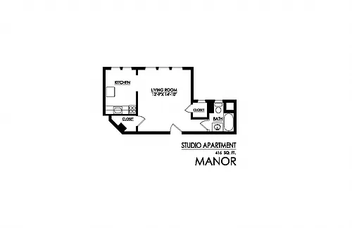 Floor plan Studio