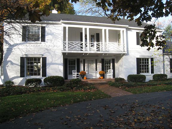 Brick front walk and porch