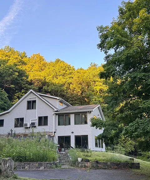 the apartment is the lower story of the house