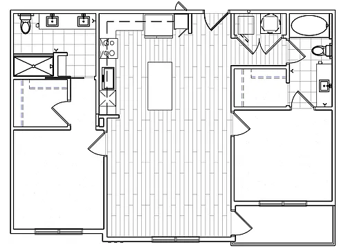 Floor plan 2x2 1112 sqft