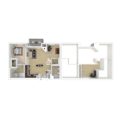 Floor plan Two Bedroom/Two Bath C