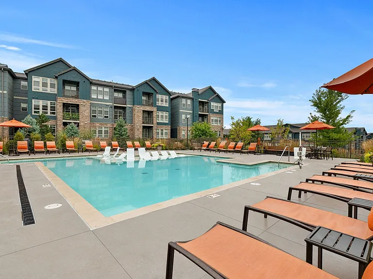 Resort style pool, perfect for laps, or lounging poolside.