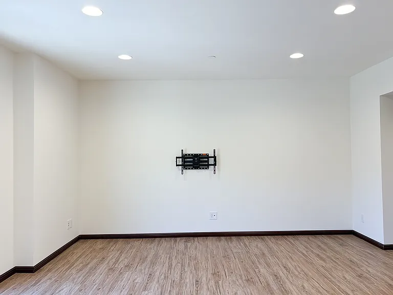 Living room ready for TV mount