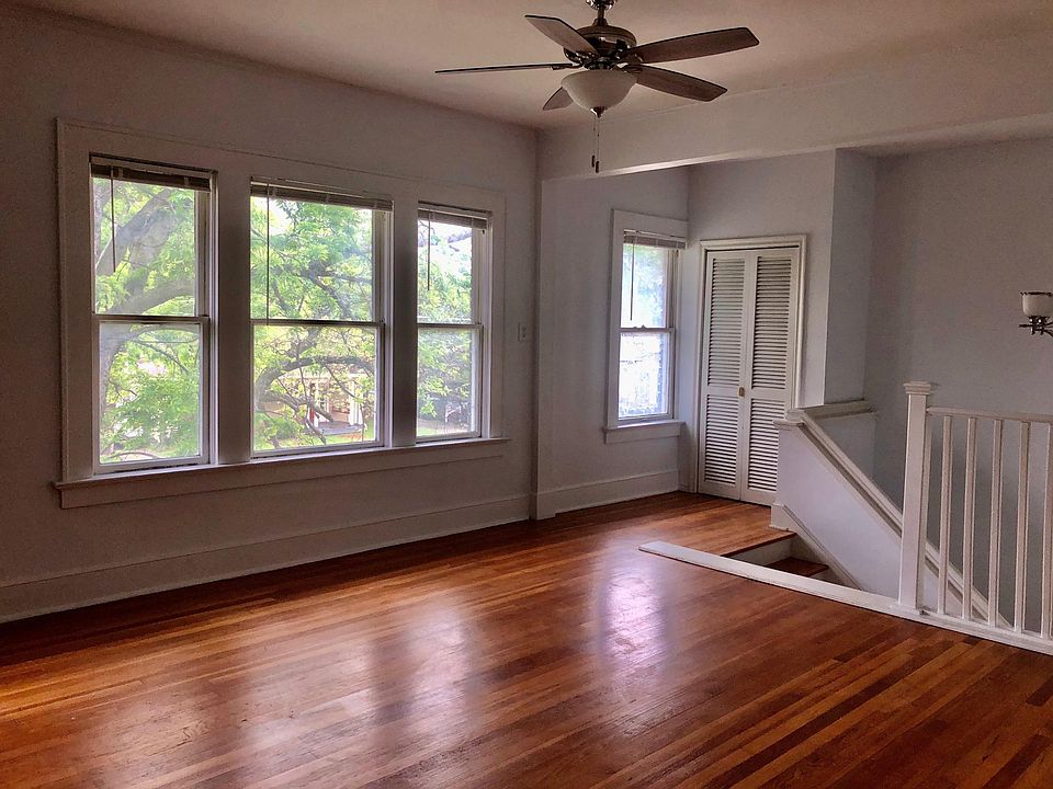 Living room with storage closet