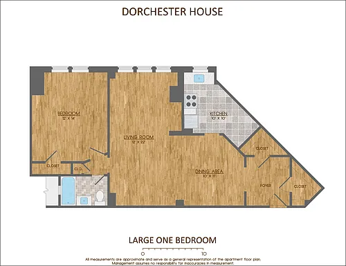 Floor plan One Bedroom Medium