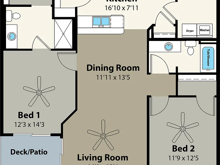 2 Bdrm - 110 Bdlg (B) 2 Bdrm - 110 Bdlg (B)