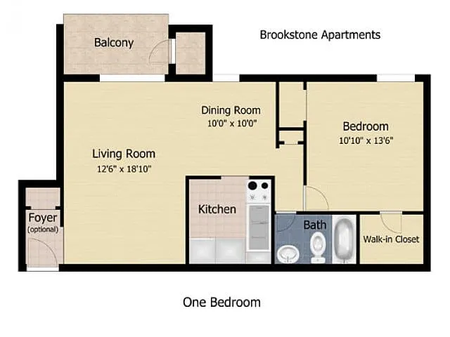 Floor plan 1 Bedroom