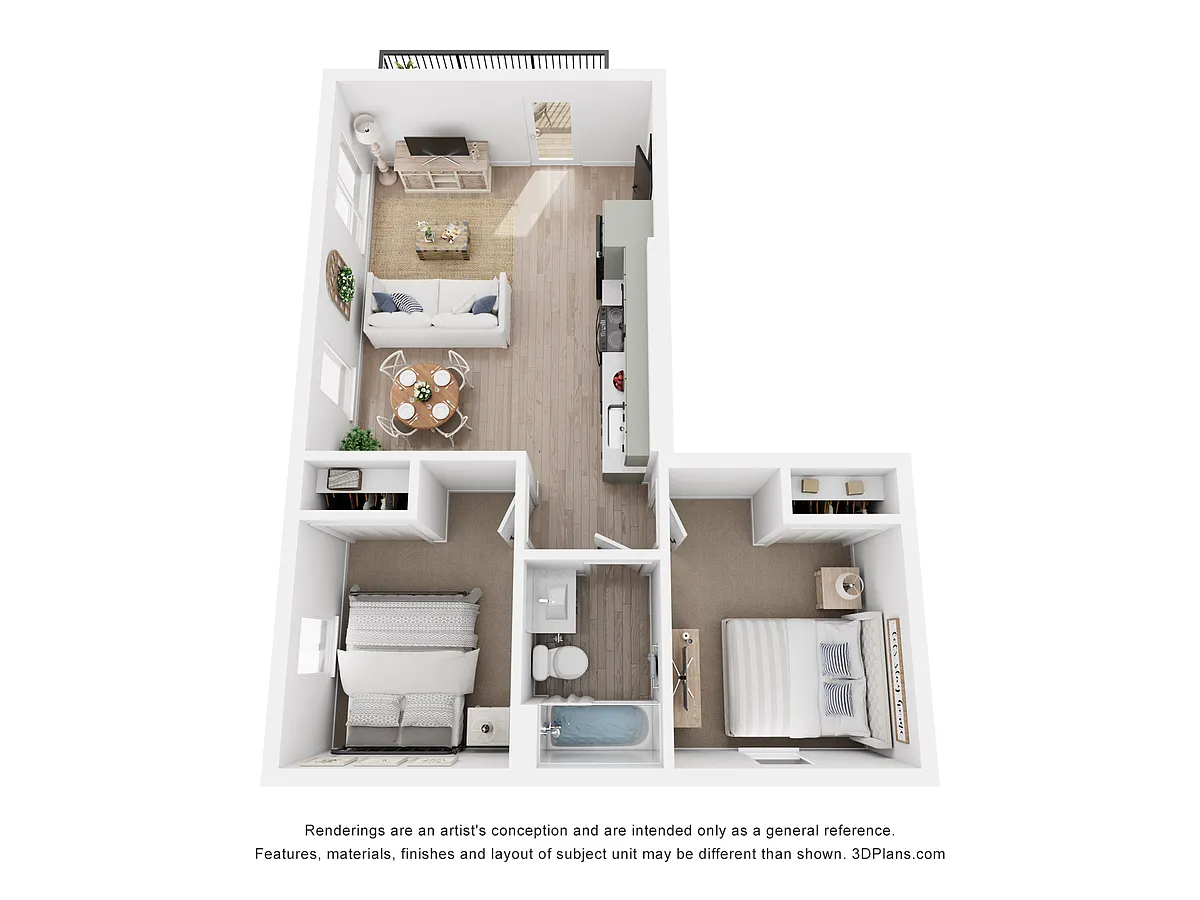 Floor plan 2 Bedroom
