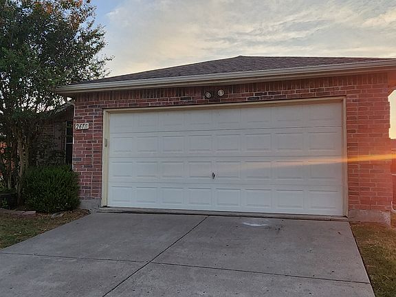 Front facing 2 car garage