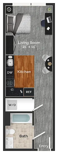 Floor plan 10 STUDIO - 1 BATH