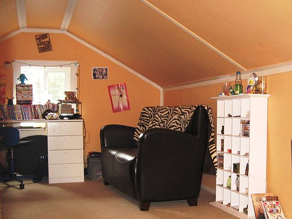 Finished Attic used as a Bedroom