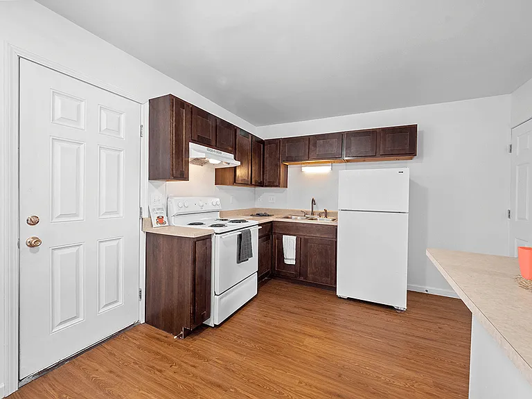 Dark Stained Shaker Cabinetry