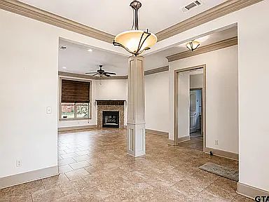 view of living room and bonus room