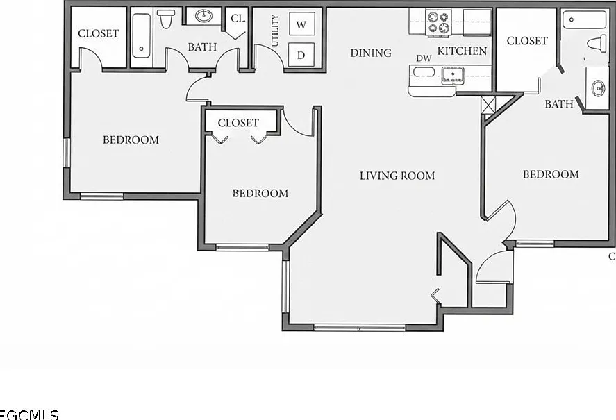 3 bed, 2.0 bath, 1154 sqft, $1,650 — Photo 2