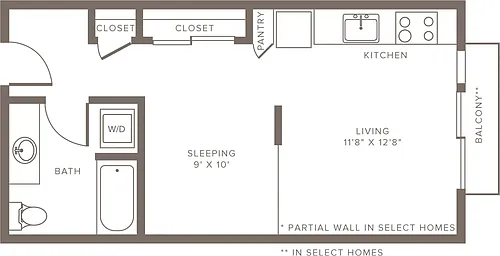 Floor plan S3 - Studio