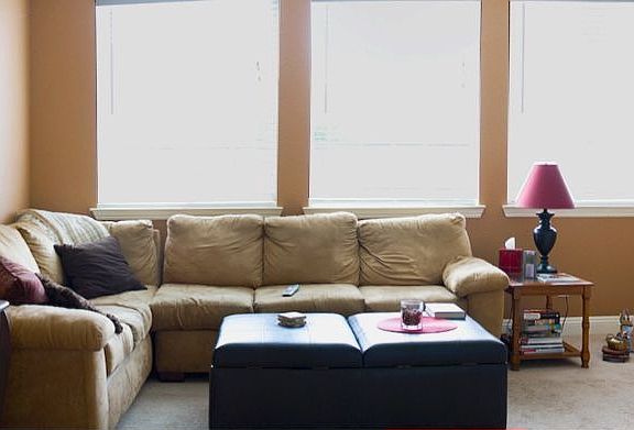 Open airy family room