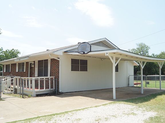 Carport with Basketball Hoop