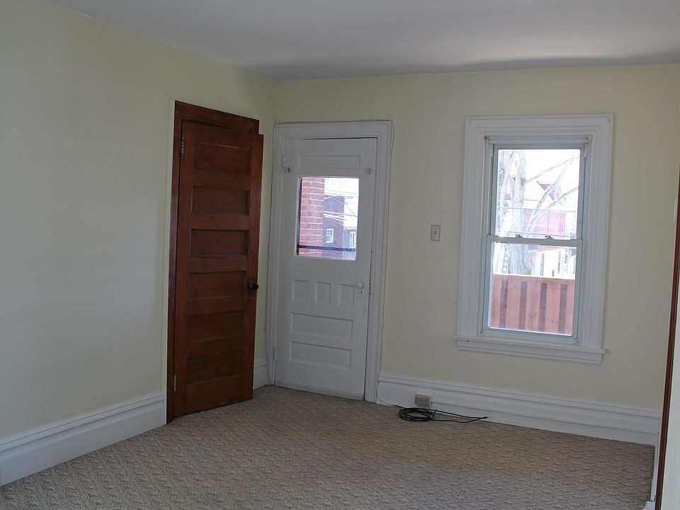 Living room looking out to front porch