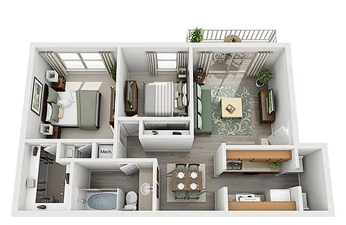 Floor plan 2X1