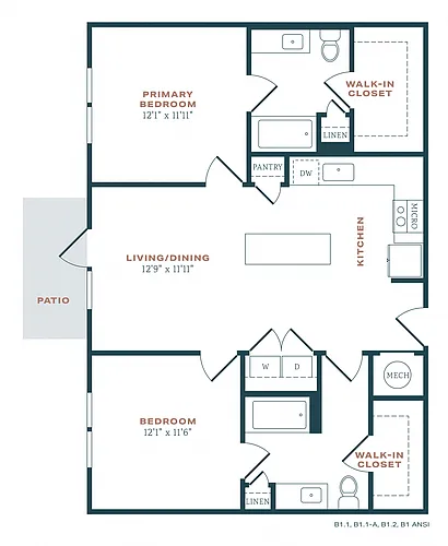Floor plan B1