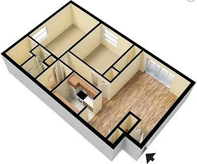 Floor plan 2B