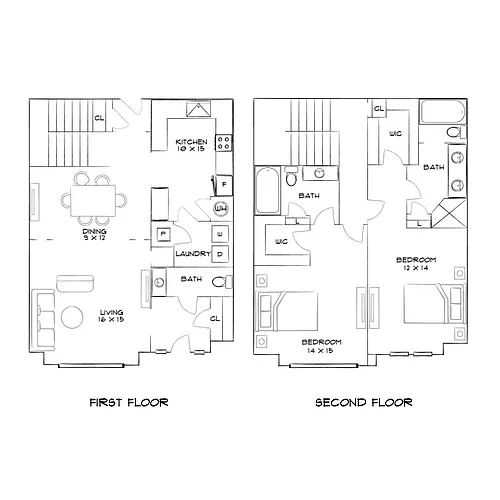 Floor plan Design 2D25 Carriage Home