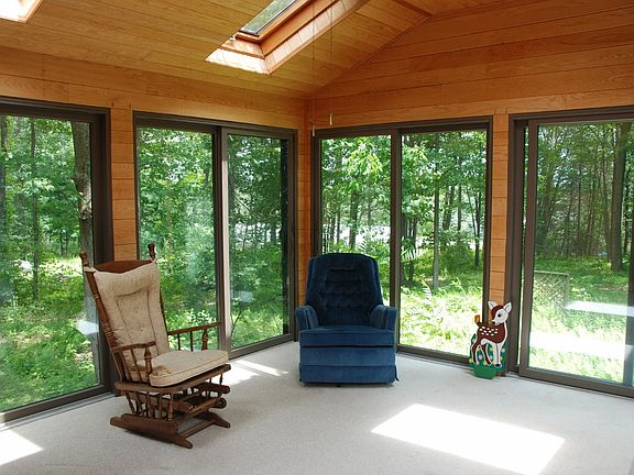 Sunroom with skylights