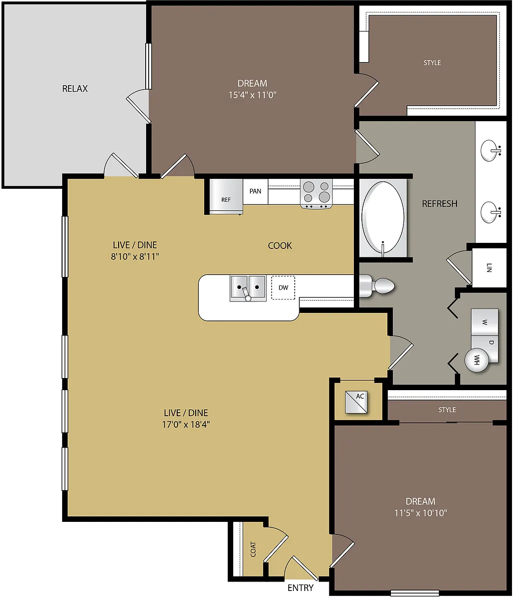 Floor plan B1A