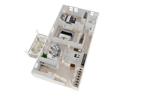 Floor plan Two Bedroom