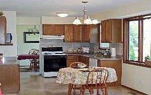 Bright and sunny updated eat-in Kitchen