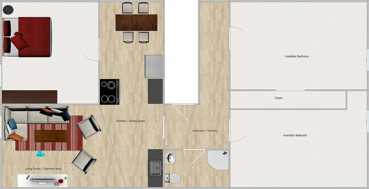 1 bed, 700 sqft, $1,250 — Photo 2
