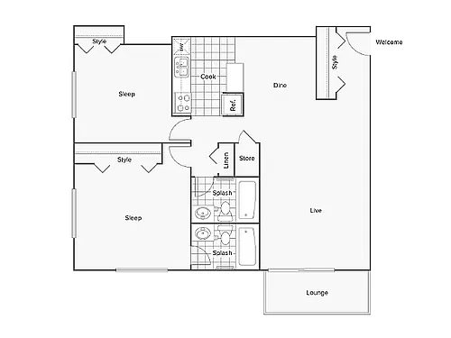 Floor plan Chesapeake