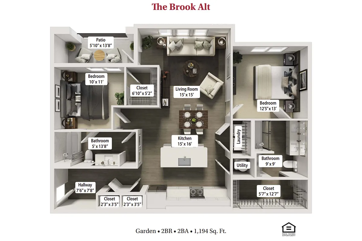 Floor plan The Brook Alt