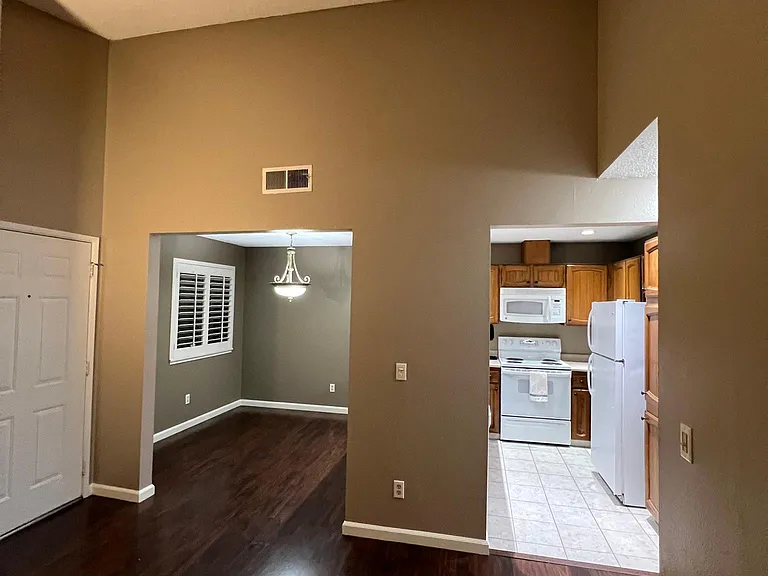 Dining room and kitchen
