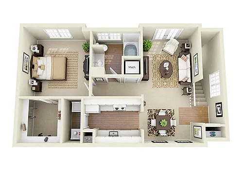 Floor plan The Carriage House