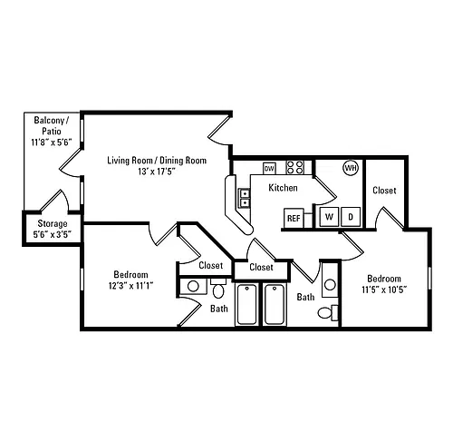 Floor plan Barksdale