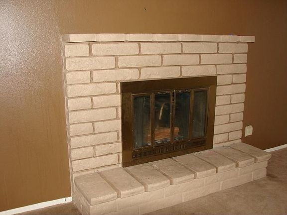 Family room with fireplace