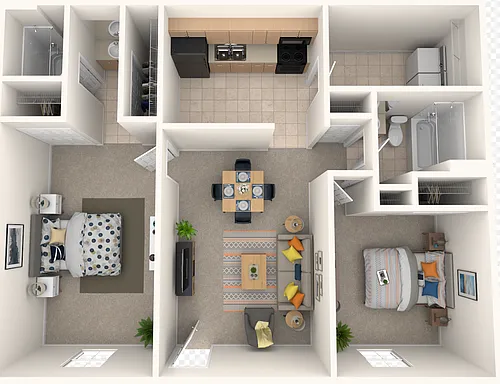Floor plan The Hadley Renovated