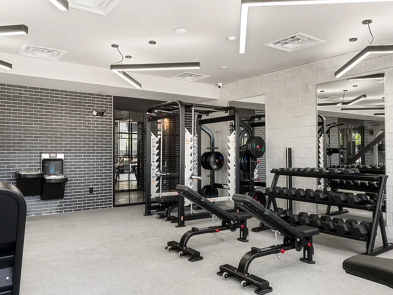 Fitness Center with Strength Training Area