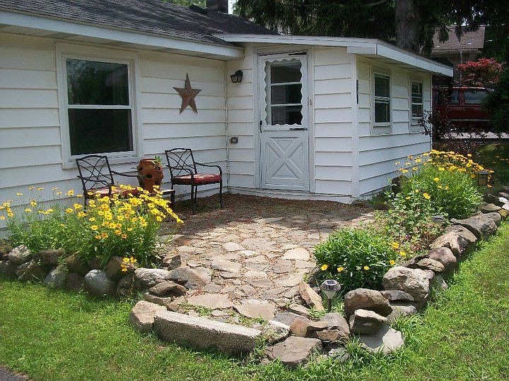 Front Patio and Garden Beds
