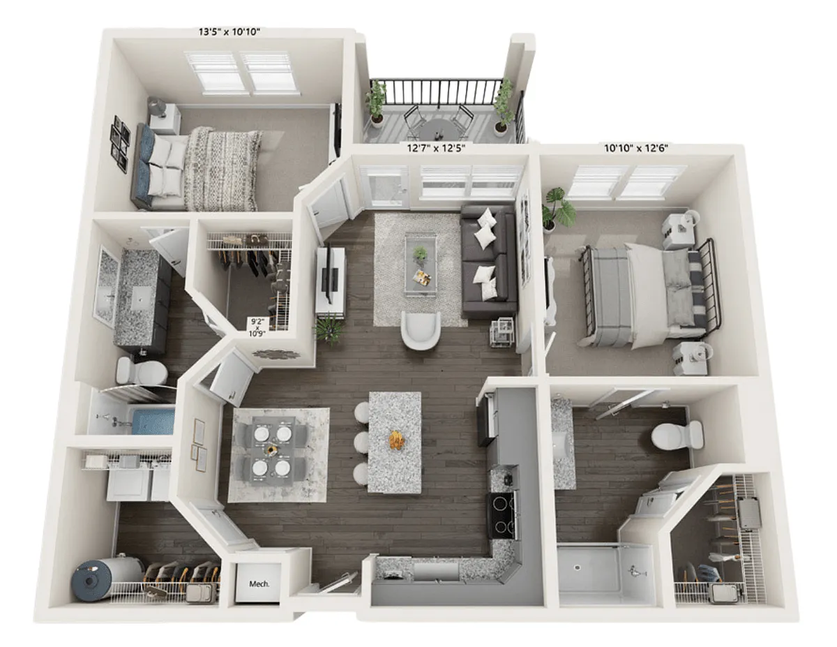 Floor plan 2B