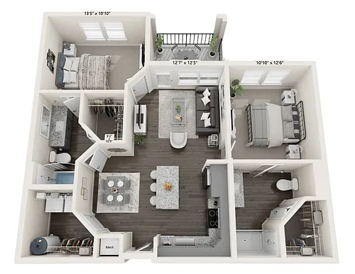 Floor plan 2B