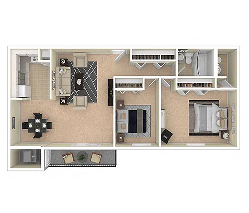 Floor plan 2 BEDROOM